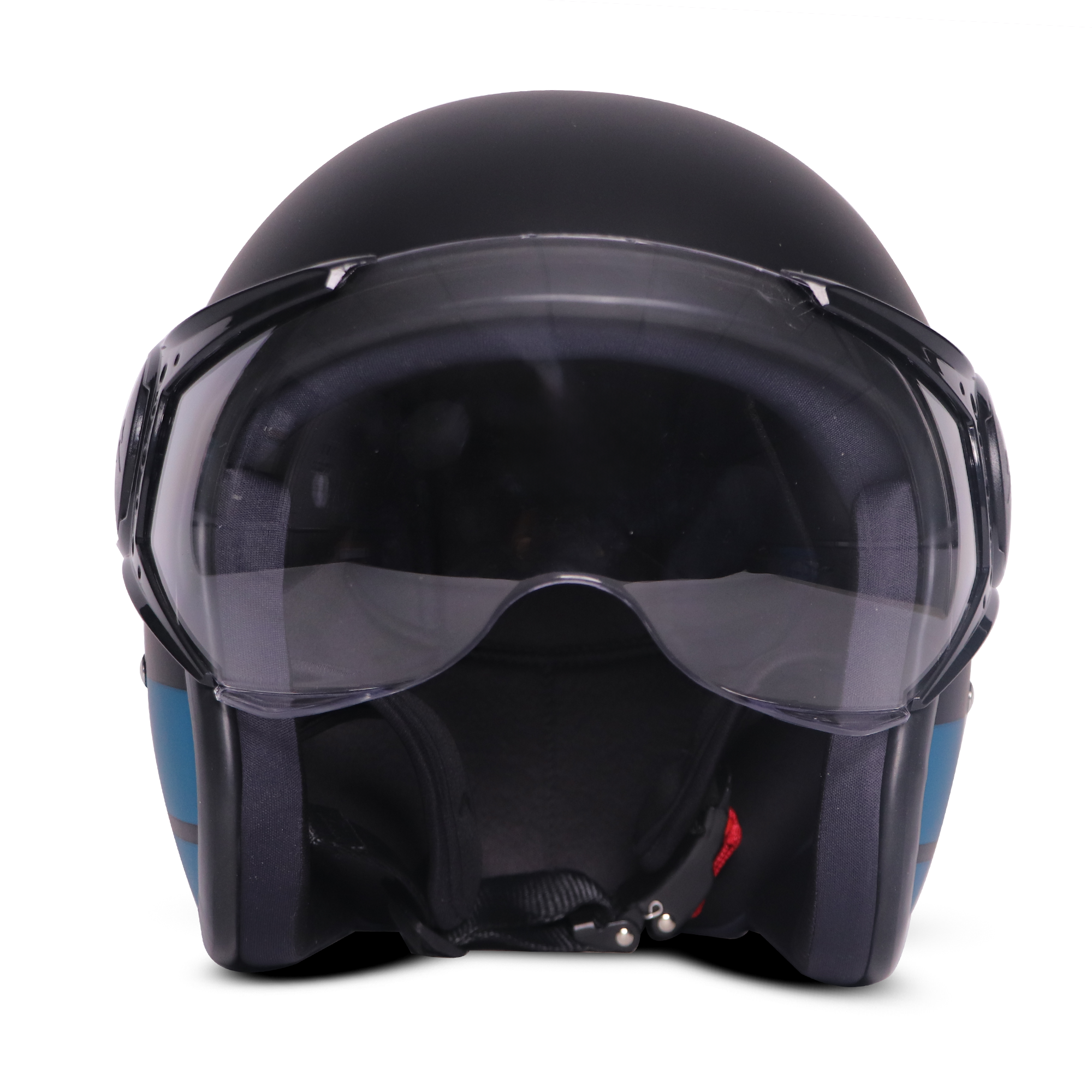 TVS J110 Half Face Helmet, Dawn Blue Matte